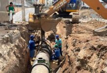 COMPESA RETOMA TESTES DA INVERSÃO DA ADUTORA DE JUCAZINHO